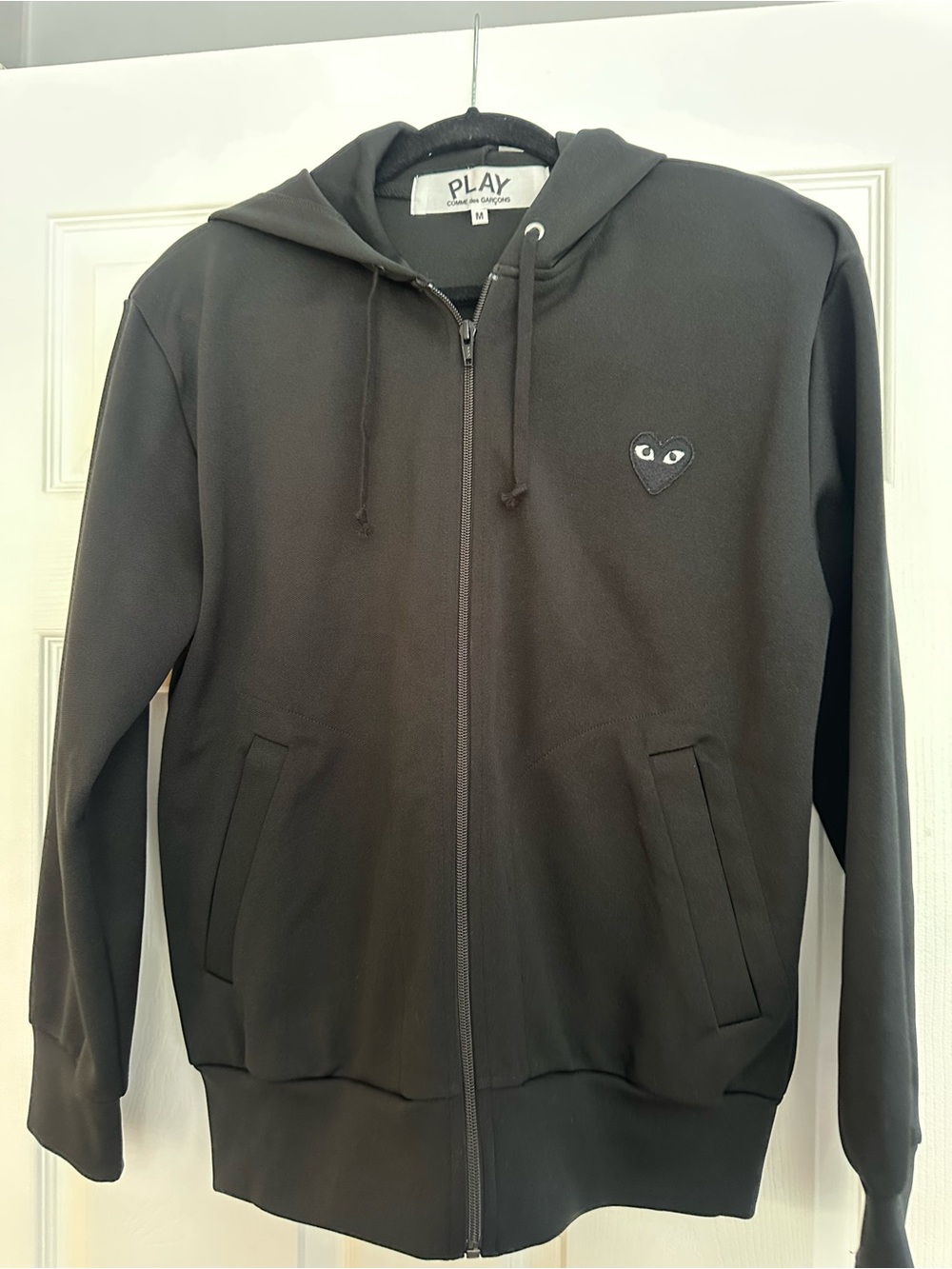 PLAY Comme des Garçons Black Heart Zip-Up Hoodie Men’s Medium